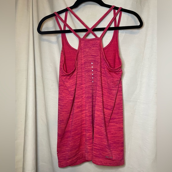 Nike DriFit Red Pink Heather Look Athletic Tank Top Size S - Picture 7 of 8